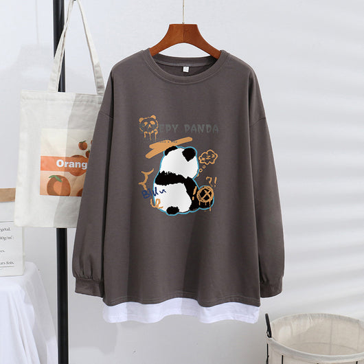 Suéter Mujer Elegante Efecto Capas Talla Grande Ajuste Holgado - Image 5