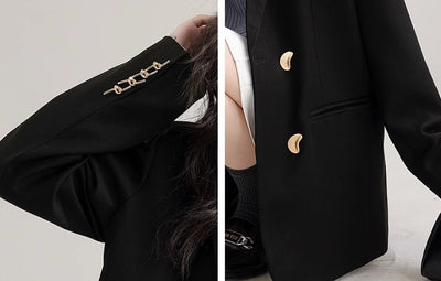 Blazer Negro Clásico para Mujer - Image 7