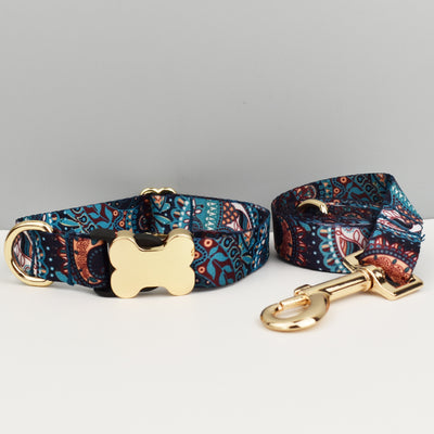 Collar para Mascotas con Diseño Étnico y Hebilla de Hueso - Image 21