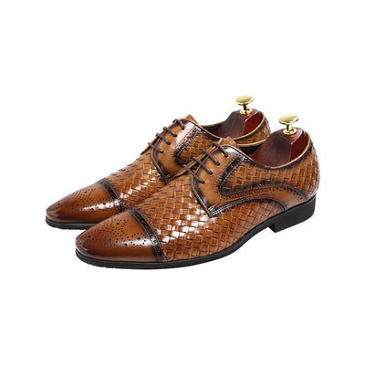 Zapatos de Cuero Puntiagudos Británicos para Hombre - Estilo Ejecutivo - Image 14