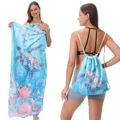 Toalla de Playa Transformable con Bolsa de Almacenamiento - Image 8