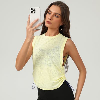 Blusa Deportiva Sin Mangas Jacquard para Mujer - Transpirable - Image 7