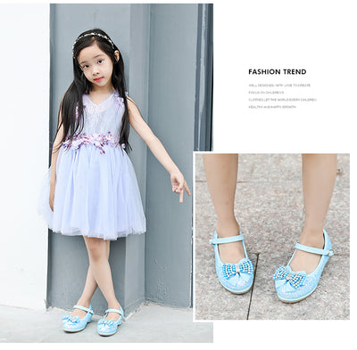 Zapatos de Tacón Alto Infantil con Moño y Cristales - Image 11