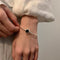 Pulseira de Água-Marinha Elegante com Efeito Frio para Mulher