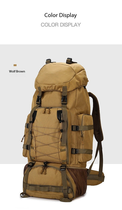 Mochila de Senderismo de Gran Capacidad - Resistente para Camping y Viajes Largos - Image 23