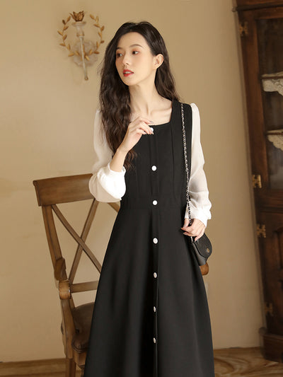 Vestido Negro Clásico Estilo Hepburn - Elegancia Francesa Atemporal - Image 5