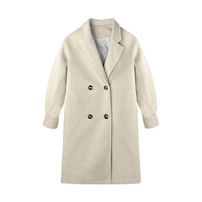 Abrigo de Lana Midi Mujer Acolchado Talla Pequeña - Image 6