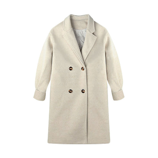 Abrigo de Lana Midi Mujer Acolchado Talla Pequeña - Image 6