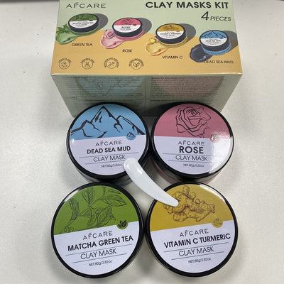 Pack 4 Mascarillas Faciales - Arcilla Verde, Té Verde, Cúrcuma y Rosa - Image 8
