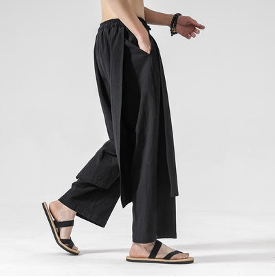 Pantalones Casuales de Algodón y Lino para Verano - Image 13