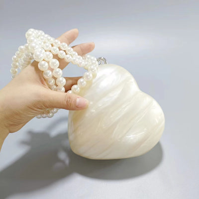 Bolso de Moda Acrílico Transparente con Diseño Love
