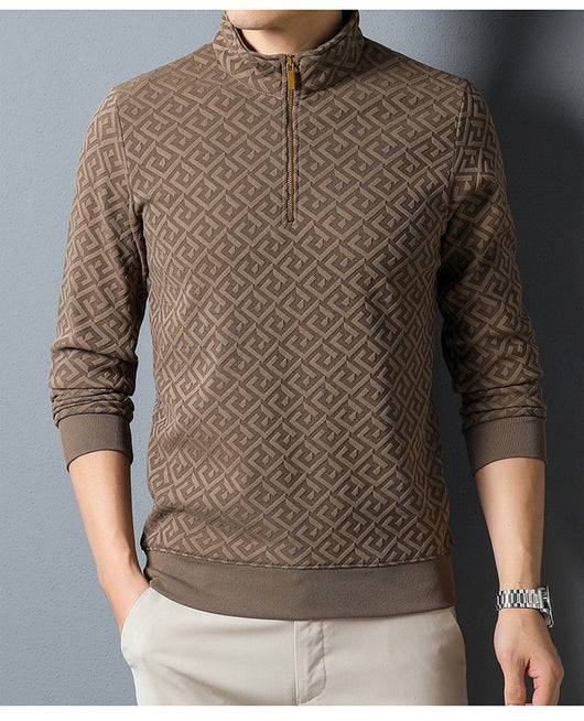 Camisa Casual con Cuello de Solapa y Cierre de Cremallera para Hombre - Image 20