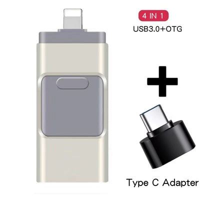 Pendrive Multifuncional 4 en 1 para Móvil - Metal Premium - Image 25