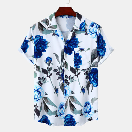 Camisa Casual de Playa para Hombre - Manga Corta Estilo Vacaciones - Image 14