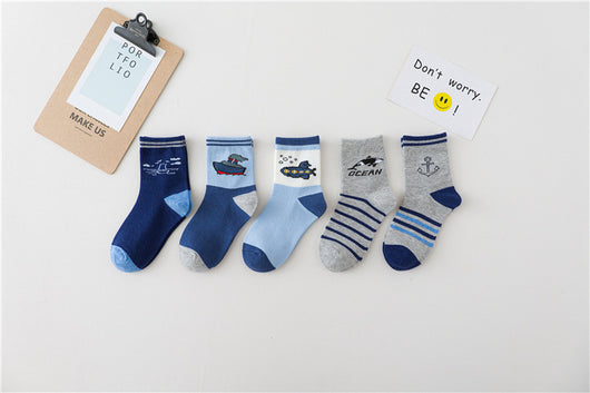 Calcetines Infantiles Estampado Barco para Primavera y Otoño - Image 7