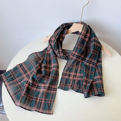Bufanda Oversized de Lino y Cáñamo Gris Unisex - Versátil para Cualquier Ocasión - Image 19