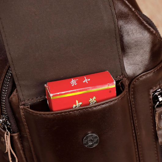 Bolsa Bandolera de Cuero Genuino para Hombre - Estilo Vintage Multifuncional - Image 22