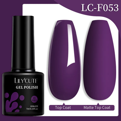 Set de Pegamento para Uñas con Brillo de Color Sólido - Image 88