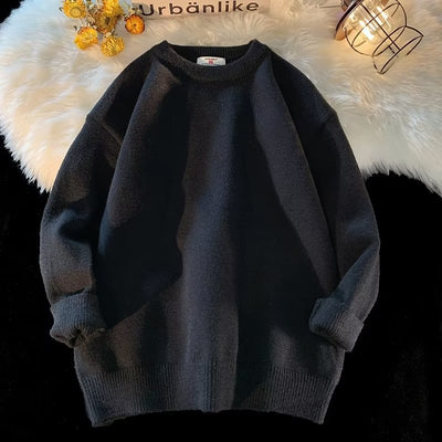 Suéter Holgado de Cuello Redondo para Hombre - Colección Primavera Otoño - Image 27