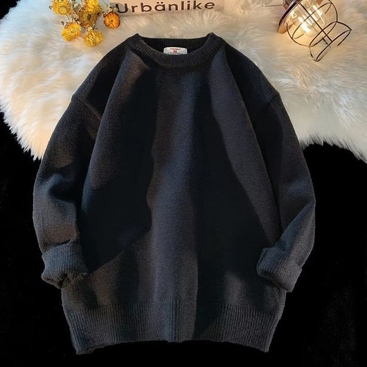 Suéter Holgado de Cuello Redondo para Hombre - Colección Primavera Otoño - Image 27