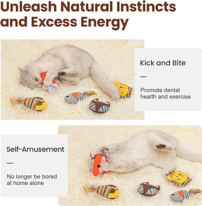 Juguetes Interactivos para Gatos con Catnip - Animales de la Selva Resistentes a Mordidas - Image 3