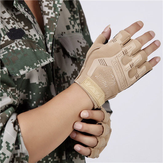 Guantes Tácticos SEAL Free Soldier Medio Dedo Agarre Antideslizante - Image 22