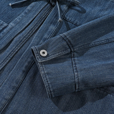 Chaqueta Denim Retro Estilo Chino para Hombre - Image 3