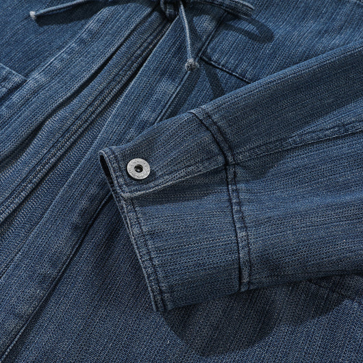 Chaqueta Denim Retro Estilo Chino para Hombre - Image 3