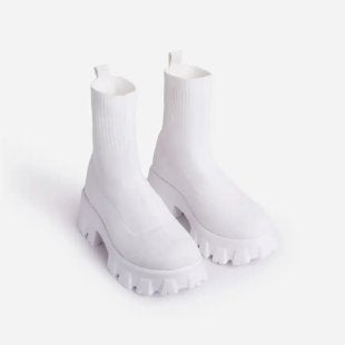 Botas Cortas de Punto Gruesas Talla Grande - Estilo Viral - Image 5