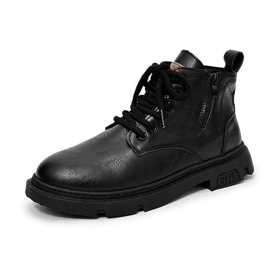Botas Altas Estilo Británico Retro para Hombre - Casual y Versátil - Image 5