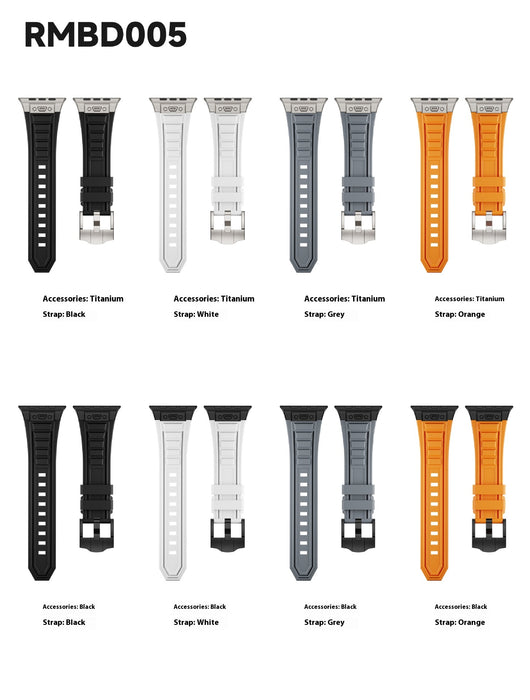 Correa Elástica de Silicona con Hebilla Metálica Plegable para iWatch 1-9 - Image 25