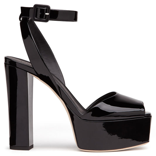 Zapatos Plataforma Color Block con Tacón Grueso para Mujer