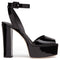 Zapatos Plataforma Color Block con Tacón Grueso para Mujer