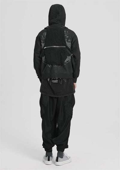 Sudadera con Capucha Estampado Hombro para Hombre - Image 9