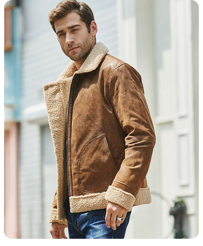 Chaqueta de Cuero Vintage Estilo Casual Americano - Image 30
