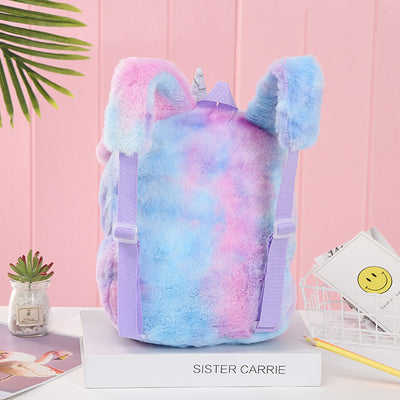 Mochila con Pompón de Conejo Multicolor - Diseño Magic Fur - Image 4