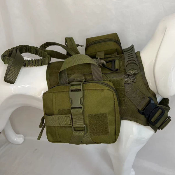 Chaleco Funcional para Perro con Bolsas de Hidratación y Accesorios