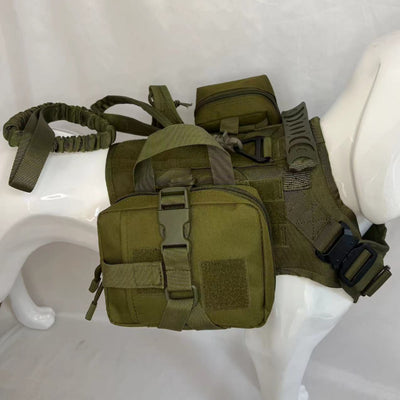 Chaleco Funcional para Perro con Bolsas de Hidratación y Accesorios