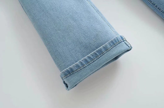 Jeans Retro Slim Micro Acampanados para Mujer - Estilo Europeo y Americano - Image 27