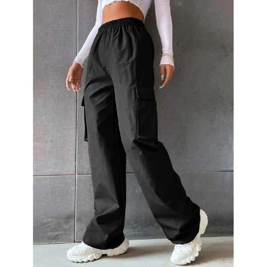 Pantalón de Trabajo Talle Alto con Bolsillos - Corte Clásico Mujer - Image 3
