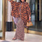 Conjunto Africano de Dos Piezas: Camisa Estampada y Pantalón Ancho