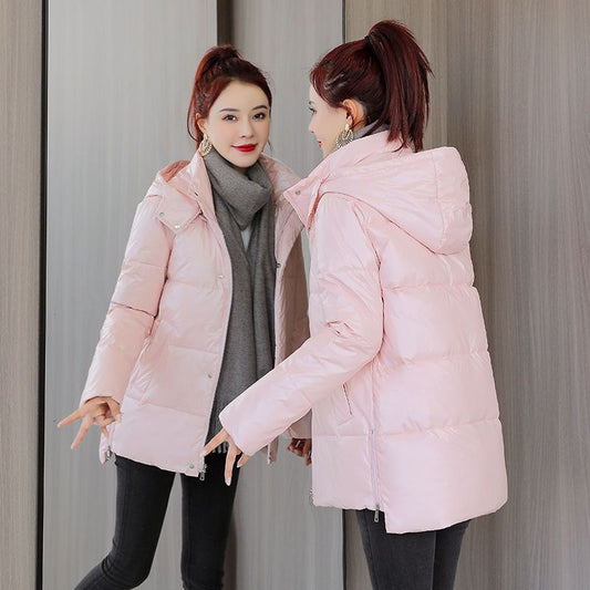 Chaqueta Acolchada Corta Suelta con Relleno Sintético