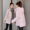Chaqueta Acolchada Corta Suelta con Relleno Sintético