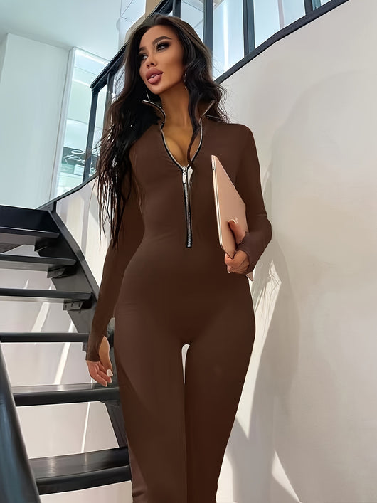 Jumpsuit Largo para Mujer con Cierre Metálico - Otoño e Invierno - Image 17