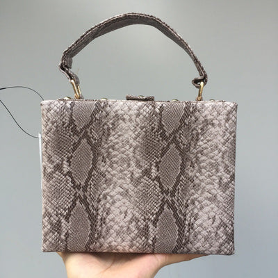 Bolso de Cuero Estampado Serpiente para Mujer - Estilo Europeo y Americano - Image 4