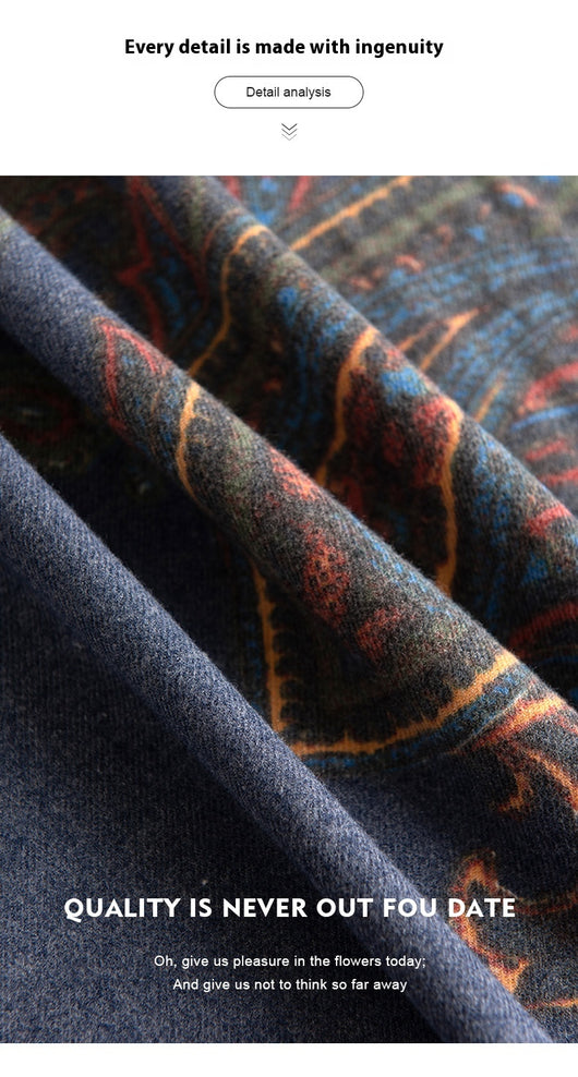 Bufanda Étnica Estampado Paisley en Cashmira Artificial - Image 9