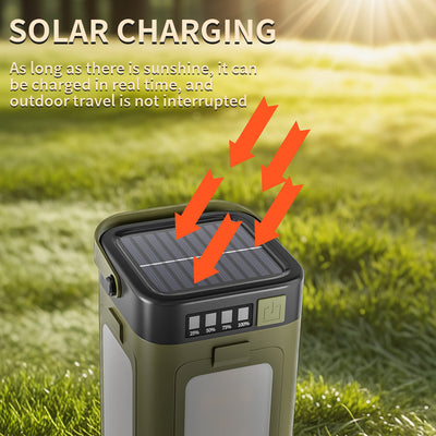 Lámpara Solar Camping Plegable de Cuatro Hojas - Image 11