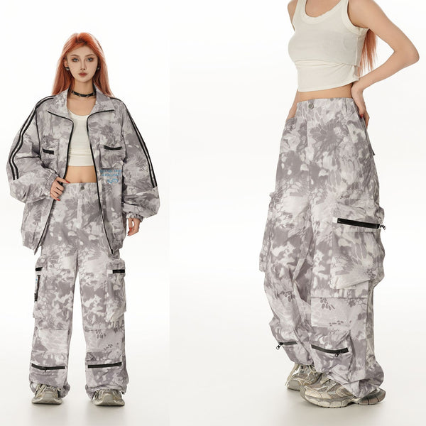 Pantalón de Trabajo Ancho con Múltiples Bolsillos
