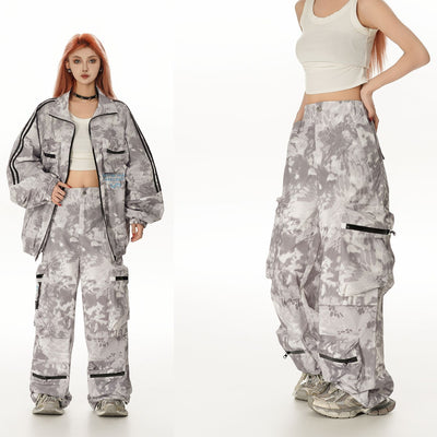 Pantalón de Trabajo Ancho con Múltiples Bolsillos
