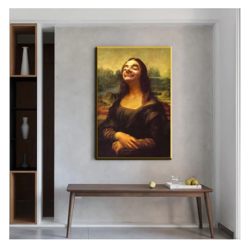 Cuadro Decorativo Mona Lisa Cómica para el Hogar - Image 7